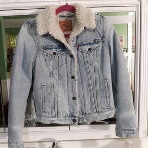 Levi's denim sherpa jacket